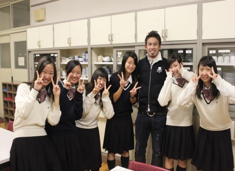 京都府立 莵道高等学校にて「栄養講習」「調理実習」 京都府立 莵道高等学校にて「栄養講習」「調理実習」